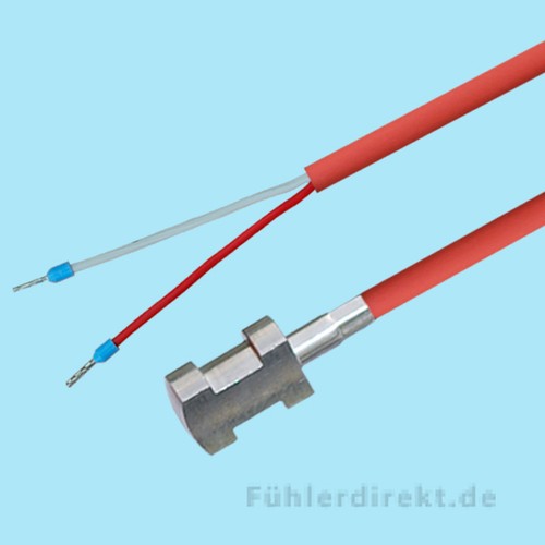 Pt100 anlegefühler silikon - 2m,