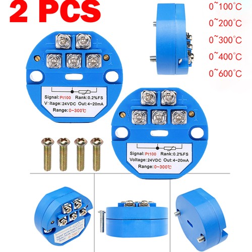 2pcs pt100 20ma - 4-20ma, temperature