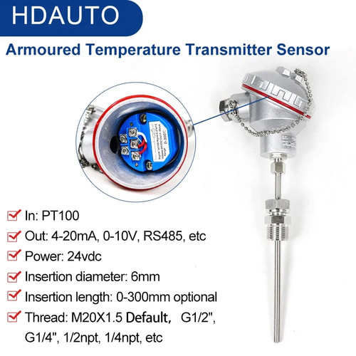Temperature sensor pt100 k - temperature,