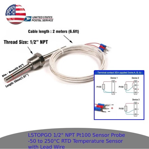 Pt100 rtd temperature sensor - rtd,